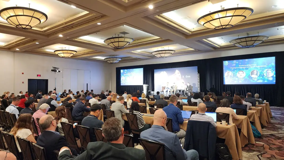 Practitioner symposium audience at an AI Applied Consortium gathering