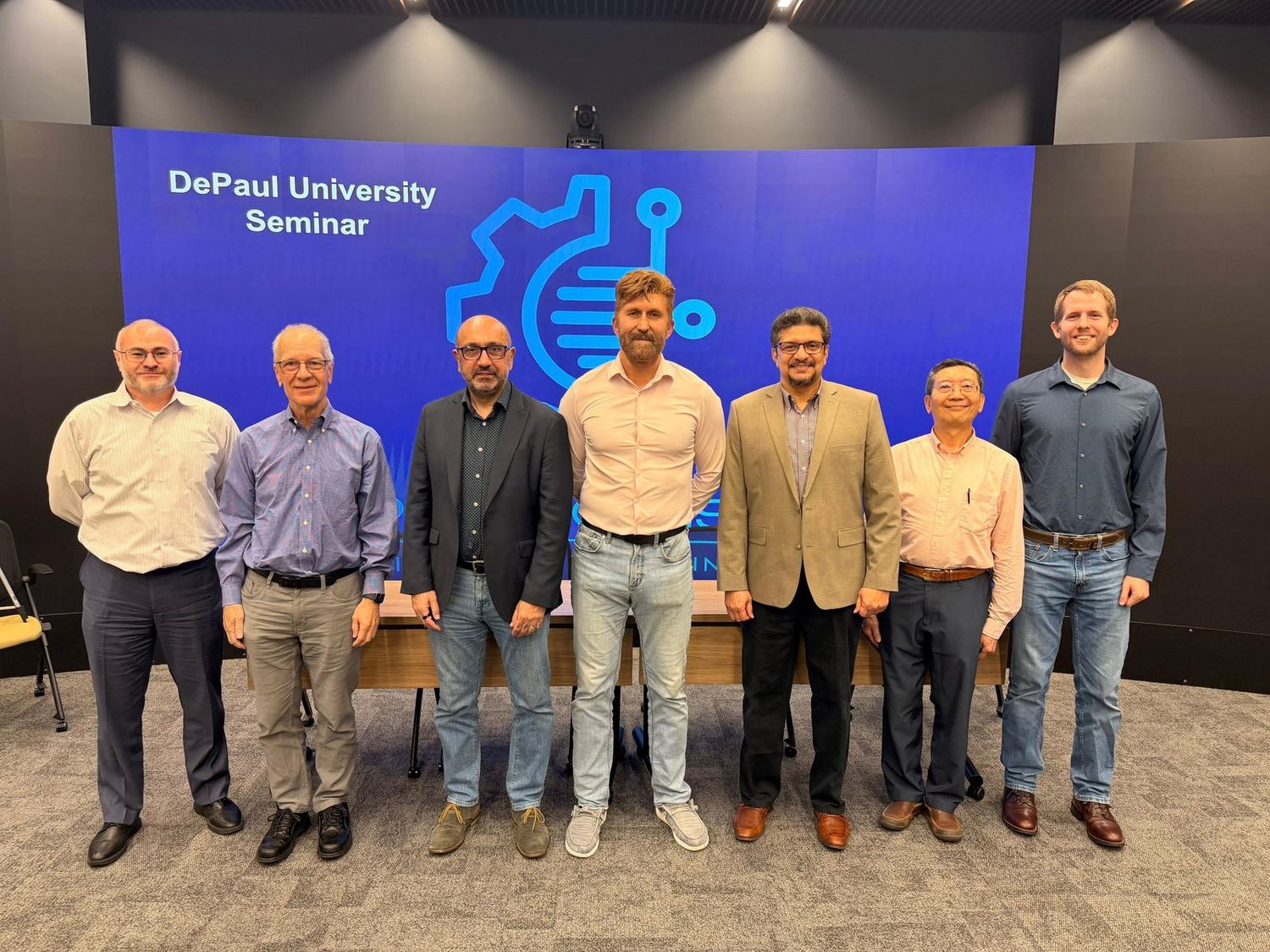 Participants at the AI at Work, AI for Good symposium held at DePaul University