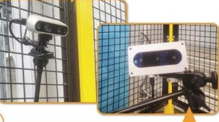 Depth cameras on the inspection table